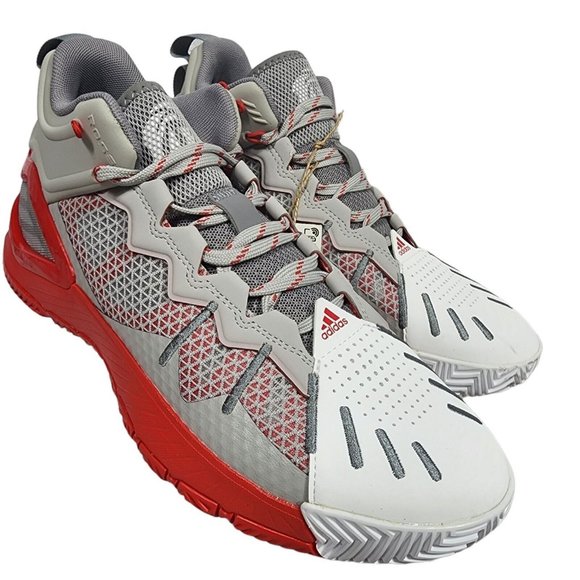 Adidas Men's Size 8 Grey D Rose Son Of Chi Basketball Shoes Sneakers